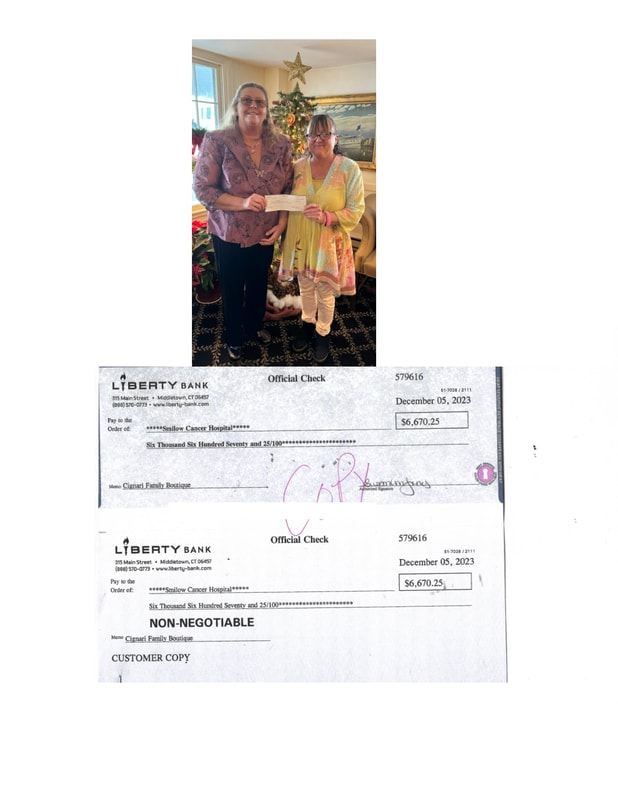 Smilow Cancer Hospital check presentation — 2023