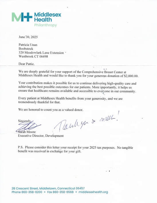 Thank you letter from Middlesex Health — June 2025