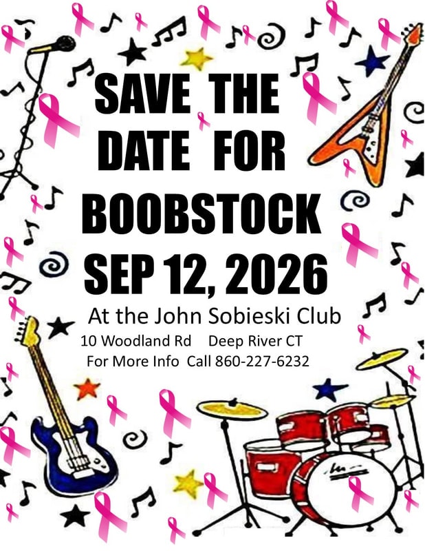 Save the Date — Boobstock September 12, 2026 at the John Sobieski Club, Deep River CT